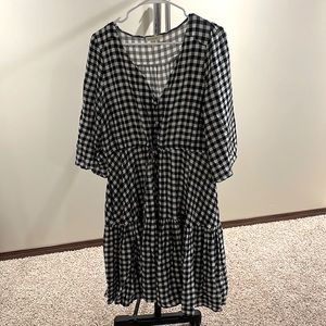 Black and White Gingham/Check Dress